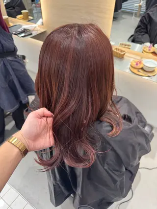 カラー ナカバチ ユイ🌼 Rizm greenのヘアスタイル