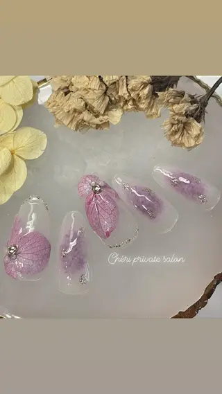 カラー ネイル Chérinail 爪のお手入れのネイルデザイン