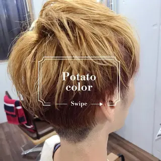ショート カラー ヘアアレンジ terra✂️川嶋 大輔のヘアスタイル