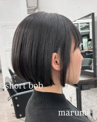 ショート カラー ヘアアレンジ 🌱ボブ/レイヤー/ ベージュ/あやみ✨のヘアスタイル