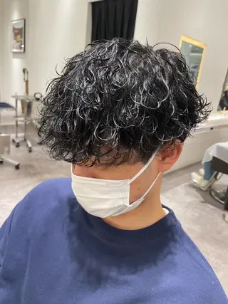 ショート パーマ メンズ Reginavita栄所属・メンズ特化/ 本日空き○/岡本一真のヘアスタイル