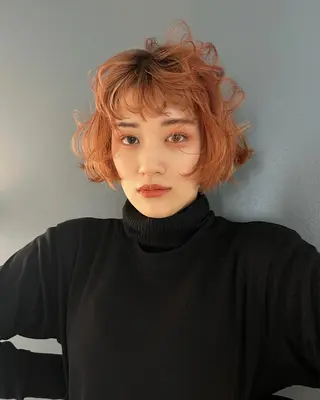 ショート カラー ヘアアレンジ メンズ キッズ デザインカラー 原宿/キシタのヘアスタイル