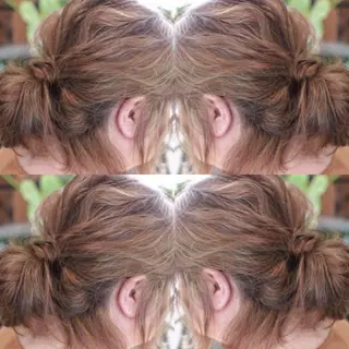 ミディアム カラー ヘアアレンジ Mariana/ 鶴原-ハイライトのヘアスタイル