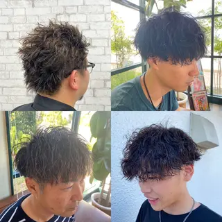 ショート パーマ 竹内 翼のヘアスタイル