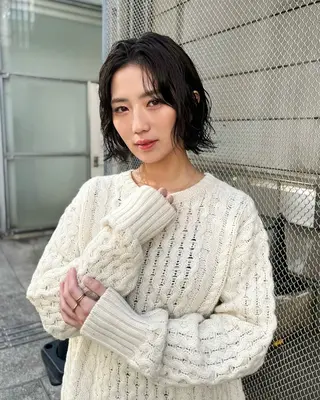 ショート パーマ 縮毛矯正/ハイトーン /パーマ/前原汐🎐のヘアスタイル