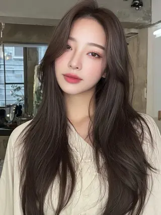 ロング カラー ☁️透明感カラー× レイヤー ☁️ノアのヘアスタイル