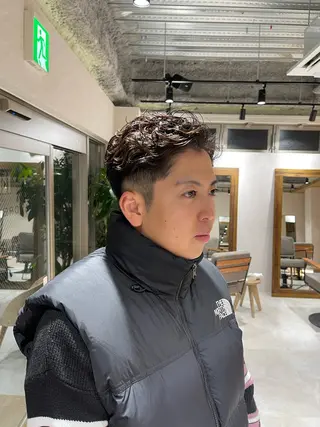 パーマ メンズ 🩵ボブ/レイヤー /髪質改善🩵のヘアスタイル