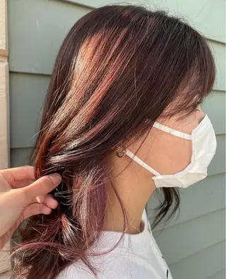 セミロング カラー mae shiiharaのヘアスタイル