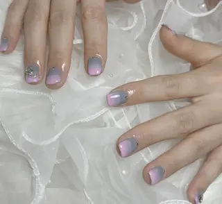 ネイル Shis_🦄shi 韓国風キラキラネイルのネイルデザイン