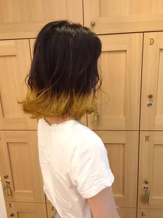 ミディアム カラー カラー特化サロン大阪 ルービック江坂/新城のヘアスタイル