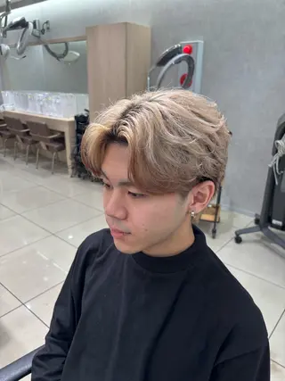 ミディアム パーマ メンズ メンズ支持率エリア No.1/keitaのヘアスタイル