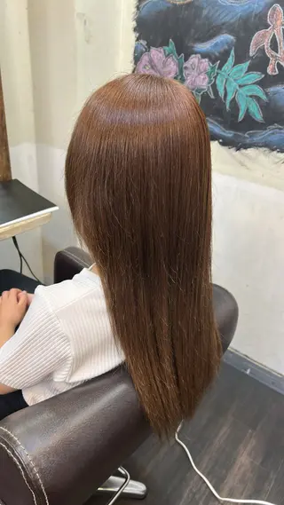 セミロング カラー 成安 雪菜のヘアスタイル