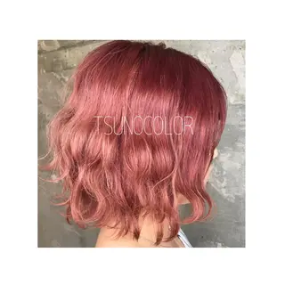 ショート カラー GARU-ガル-所属・TSUNO🦖 派手髪/オタク美容師のヘアスタイル