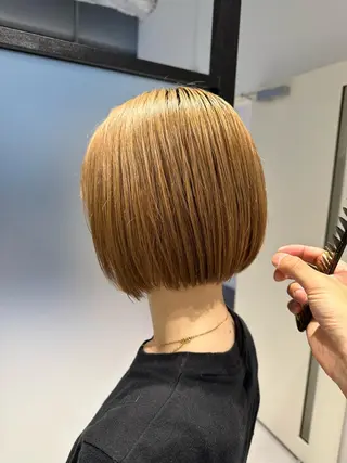 ショート SALOWIN心斎橋Suite店所属・洗っても取れない 髪質改善|OJIROのヘアスタイル