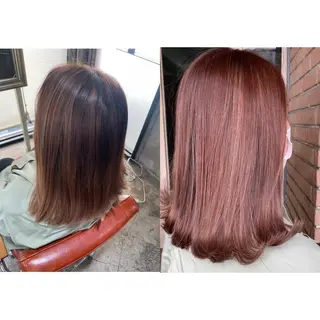 ミディアム カラー 🌈髪質改善💕 縮毛矯正✨青木まで✨のヘアスタイル