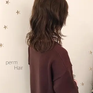 セミロング カラー パーマ salon AKIRA所属・市川 千夏のヘアスタイル