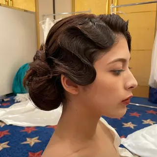 セミロング ヘアアレンジ ヘアセット/着付け 専門店☆Alludyのヘアスタイル