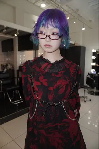 ミディアム カラー ヘアアレンジ MIYU/ニュアンス /ケアブリーチカラーのヘアスタイル