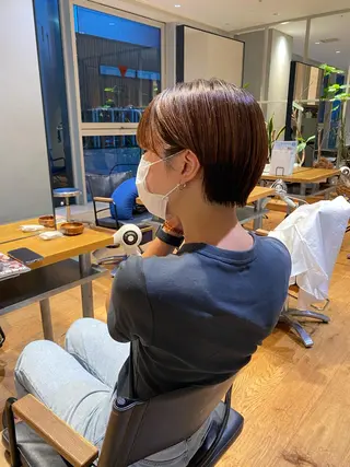 ショート カラー 、 、のヘアスタイル