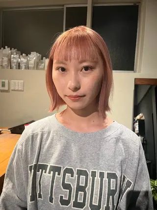 ミディアム みさき/レイヤー/ハ イトーン指名No.1のヘアスタイル