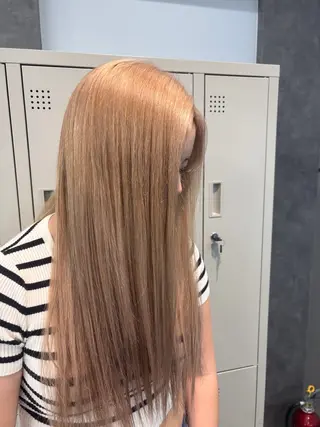 ロング カラー ヘアアレンジ ミルクティー/ピンク カラー/ みう🎀のヘアスタイル