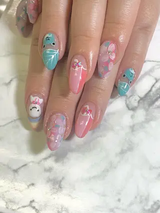 セミロング ネイル H NANAのネイルデザイン