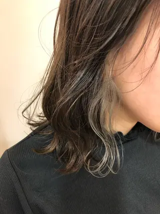 ミディアム カラー 似合わせ.ﾍｱｾｯﾄ 得意🌹井上美沙のヘアスタイル