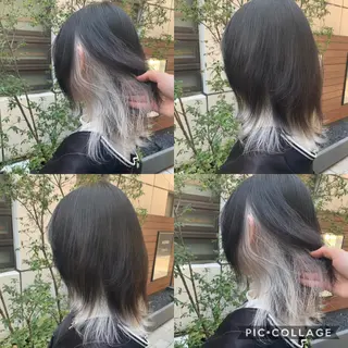 ミディアム カラー レイヤーカット/艶髪 ✨💭KIRARIのヘアスタイル