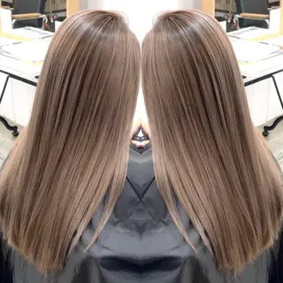 ロング ならざきつぐみ /天王寺/ハイトーンのヘアスタイル