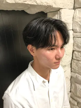 パーマ ヘアアレンジ メンズ ainico+所属・メンズ特化✂️栗原 侑也のヘアスタイル