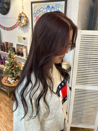 ロング カラー 180° OneEightyDegrees 中目黒所属・Himari 【ハイトーンカラー】のヘアスタイル