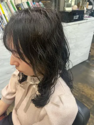 ロング パーマ ROBBY所属・松井美樹/似合わせ ガーリー・韓国のヘアスタイル