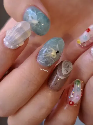 ネイル 3dパーツ/流行り 👧shushu❤️のネイルデザイン