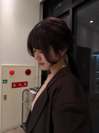 ミディアム カラー 堀江/韓国・透明感 カラー/みずき🐩のヘアスタイル