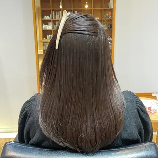 ミディアム パーマ 縮毛矯正/レイヤー 🌙ひかるのヘアスタイル