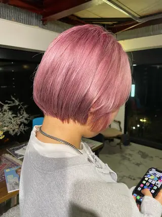 ショート カラー La fith hair ray所属・メンズ/パーマ/ ブリーチ/KAITOのヘアスタイル