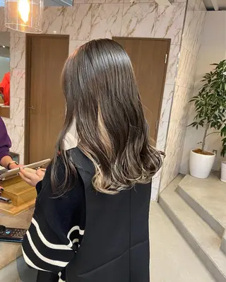 ミディアム カラー ハイトーン×似合わせ 🌱中川慎之介のヘアスタイル