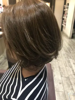 ミディアム カラー ヘアアレンジ 上新庄NO1髪質改善 See.店長深田強のヘアスタイル