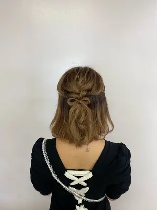 ミディアム ヘアアレンジ レディースカット/ シュドウヒナタ🐰のヘアスタイル