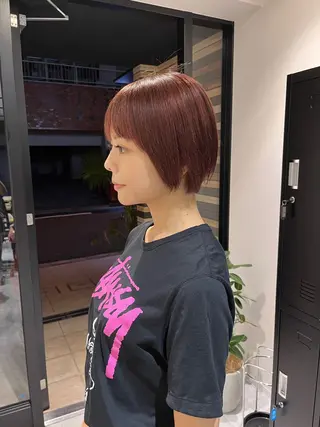 ショート カラー NYLON.所属・ブリーチ/縮毛矯正 ❤️‍🔥シンノスケのヘアスタイル