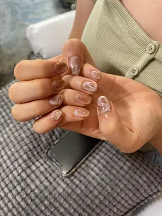 ネイル ♱˖⁺ 𝒎𝒐𝒑𝒊 ⁺のネイルデザイン