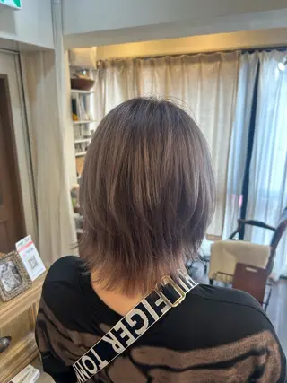 ミディアム カラー Masaki ブリーチカラーのヘアスタイル