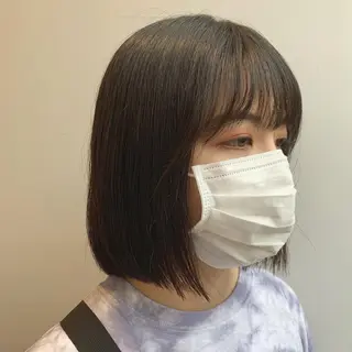 ショート hub hair レイヤー/透明感のヘアスタイル