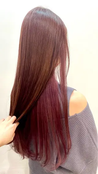 ロング カラー ヘアアレンジ 🍒透明感カラー/ emiri🍒のヘアスタイル