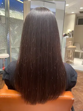 ミディアム カラー 頭から整える美容師 松田のヘアスタイル