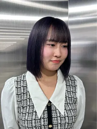 ショート カラー 冬っぽカラー/ マツエク/ゆきなのマツエク・マツパデザイン