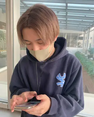 ショート メンズ 💎【髪質改善カラー 艶髪×縮毛矯正】💎のヘアスタイル