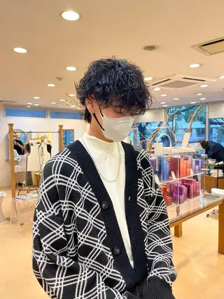 パーマ メンズ 💠つたふうか/ 韓国/メンズヘア💠のヘアスタイル