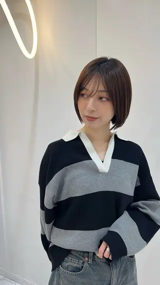 ショート カラー 新井　翼/銀座 メンズ◎ショート女子のヘアスタイル