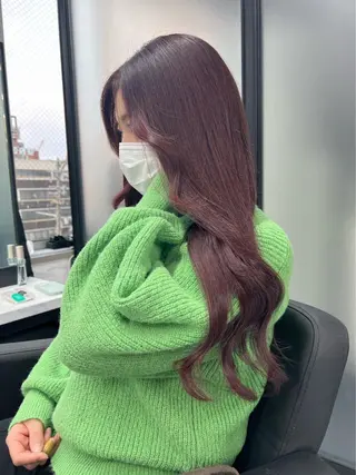 ロング カラー route 【ルート】所属・髪質改善/堀江 ケアカラーtoshiのヘアスタイル